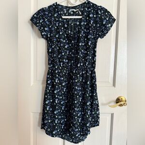 Kimchi Blue Black and Blue Floral Dress
